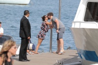 Nina Dobrev and Asustin Stowell enjoy the ocean off the cost the French Riviera (July 26) 6v8Gzp12