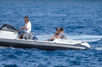 Nina Dobrev and Asustin Stowell enjoy the ocean off the cost the French Riviera (July 26) Zw6eFDpn