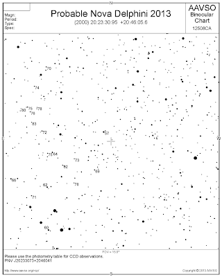 Aparece “Nueva Estrella” en el cielo: ¡ Visible a simple vista: una NOVA ! Detectan rayos gamma procedentes de la NOVA Delphini 2013 BRqXDA8CcAAvrLU
