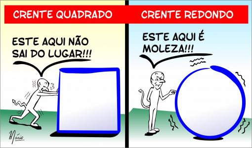 Babilônia, Dez Mandamentos, Chiquititas, qual escolhe? Charge-gospel-crente-quadrado-mario-teixeira-34d3b008ff21b91bde0e563c6c14bad6