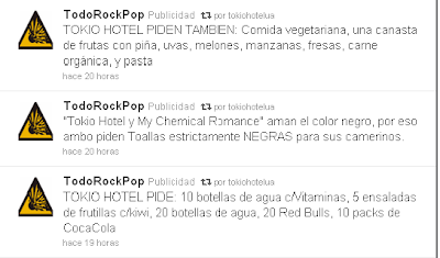 TodoRockPop Twitter - Tokio Hotel los más votados para visitar Venezuela y todas sus exigencias   Todo1