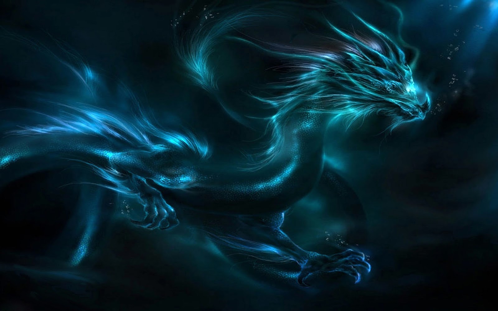 If I were a dragon ... I would look like this .. - Page 25 Blue-Shadow-Dragon-HD-Wallpaper