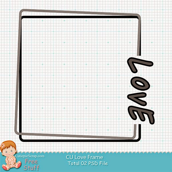 CU Love Frame Freebie Folder