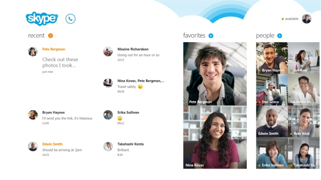  Microsoft presenta Skype per Windows 8  Skype-windows8