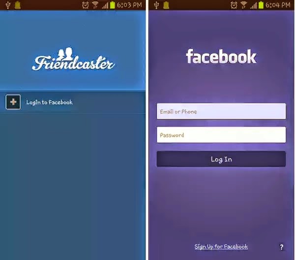 تطبيق FRIENDSCASTER للدخول إلى أكثر من حساب على الفيسبوك في وقت واحد على هواتف الأندرويد Friendcaster-facebook-login_grande