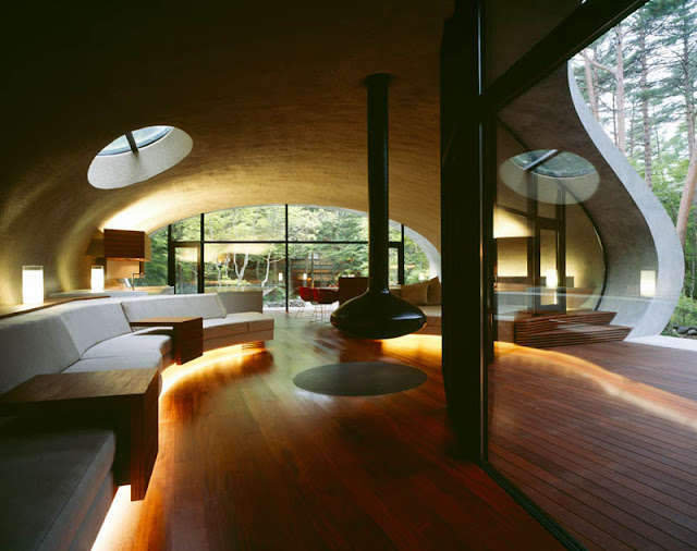 اليابانيين ماخلو مكان ما أستثمروه  Japanese-oval-sushi-roll-house-villa-cottage-16