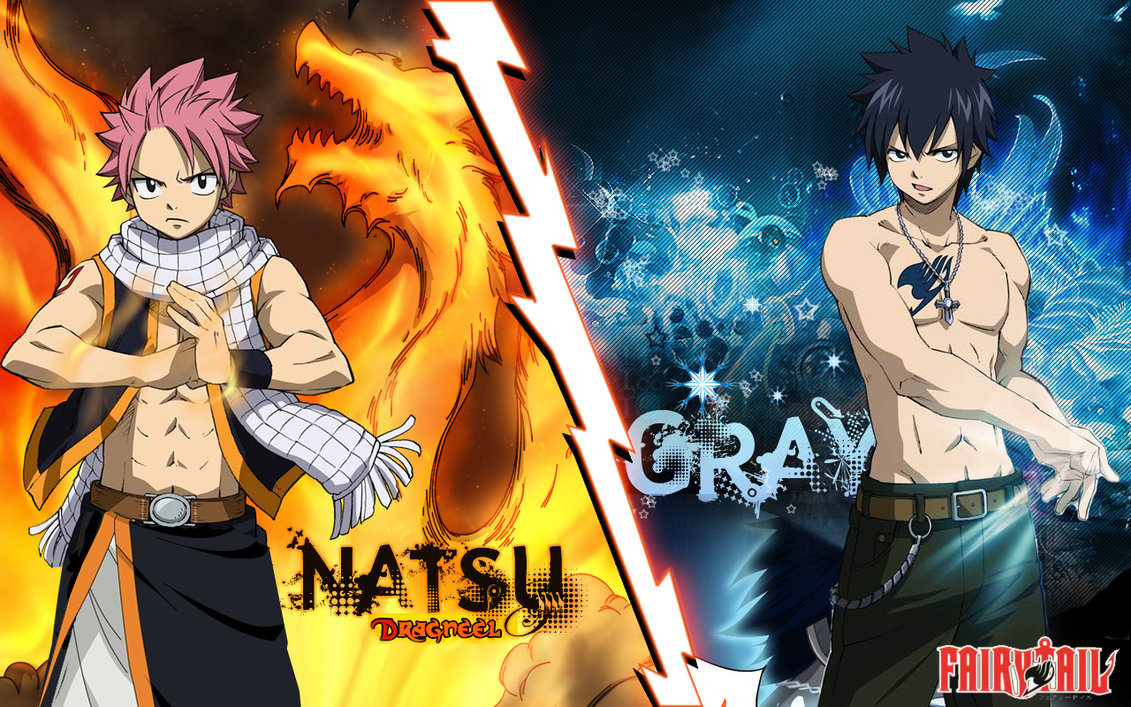 Criticas, sugestões & cia - Página 2 Fairy_tail_natsu_vs_gray_by_natsudrgonil-d30xyds