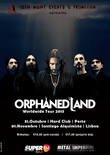 Orphaned Land [31/10] Porto [1/11] Lisboa OrphanedLand