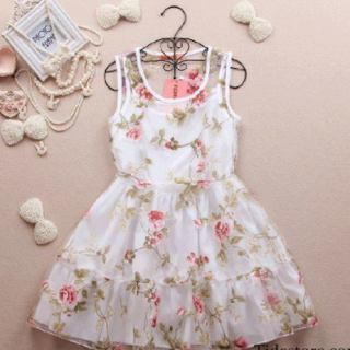 ¿cual es tu estilo? ♥ VESTIDOS%2BJUVENIL%2BPARA%2BDIARIO%2BDE%2BCOLOR%2BBLANCO%2BCON%2BFLORES