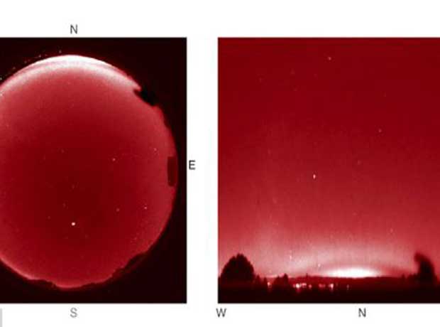 Extraños arcos rojos sobre Europa causados por las tormentas magnéticas Red-arcs-over-europe_