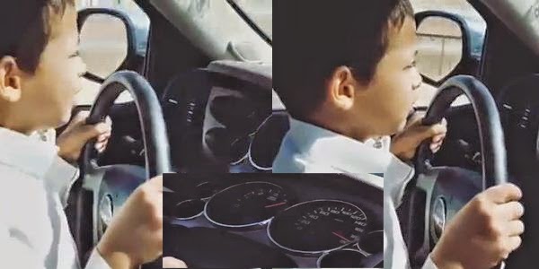  طفل سعودي يقود سيارة بسرعة تجاوزت 200 كم بالساعة! 100002
