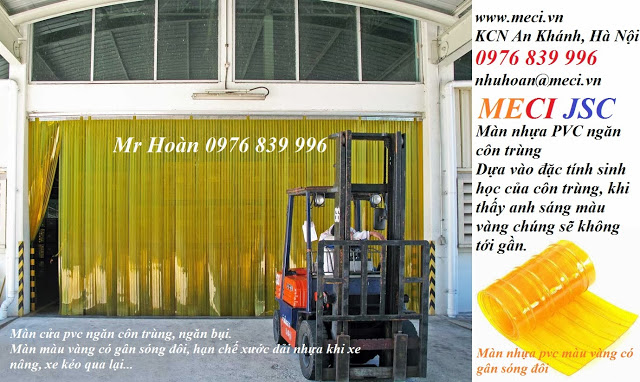 Màng nhựa pvc màu vàng chống côn trùng Ref_pic8