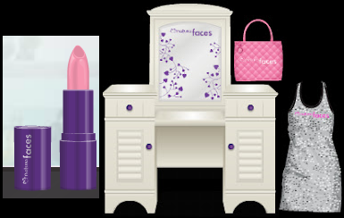  Free Natura Faces Rosa Ritmo Lipstick, Dress, Bag and Make-up Table  Free