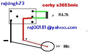 حل مشكلة مايك سامسونج S3653 S3653corbymicsolution