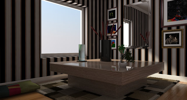 Sari saring render Rendered