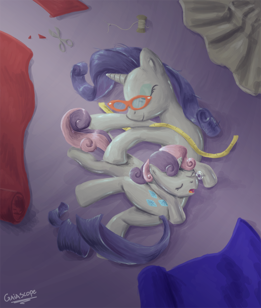 Lyra's magical diabetes inducing thread - Page 7 Good_night_rarity_by_gaiascope-d54sz5a