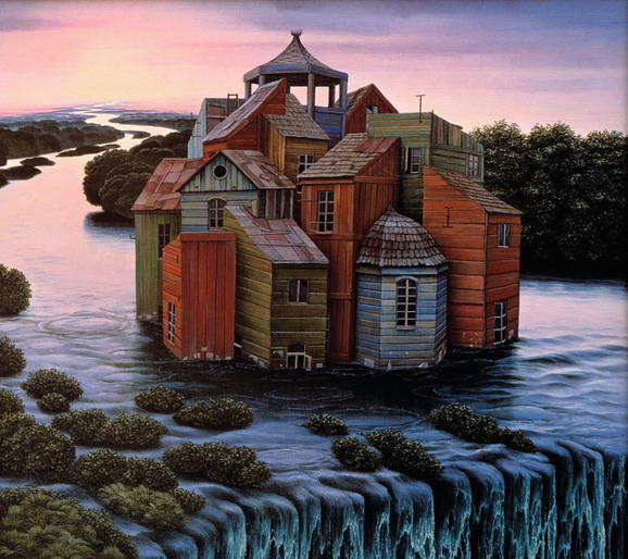 السريالية وجمالها الخيالي  Yerkaland-surreal-paintings-of-Jacek-Yerka-12