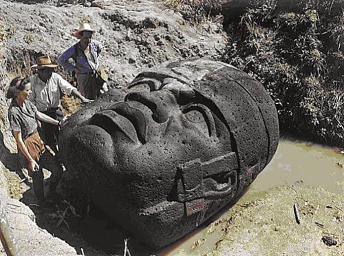 La cabeza de piedra de Guatemala que la Historia quiere olvidar Olmec-stone-head