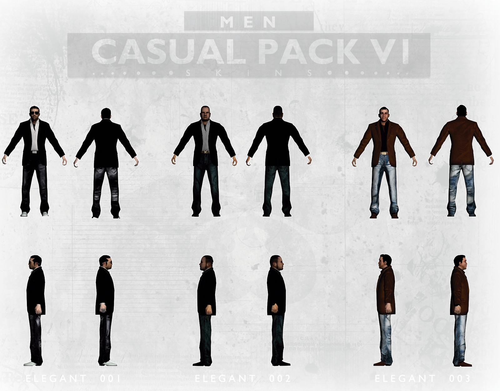 [SkinPack]Casual Pack[V1,V2,V3,V4,V5] WALLPAPER