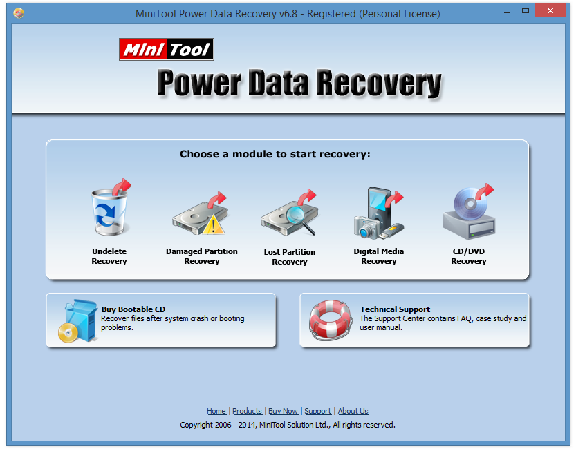 MiniTool Power Data Recovery Free Edition Professional عرض  1