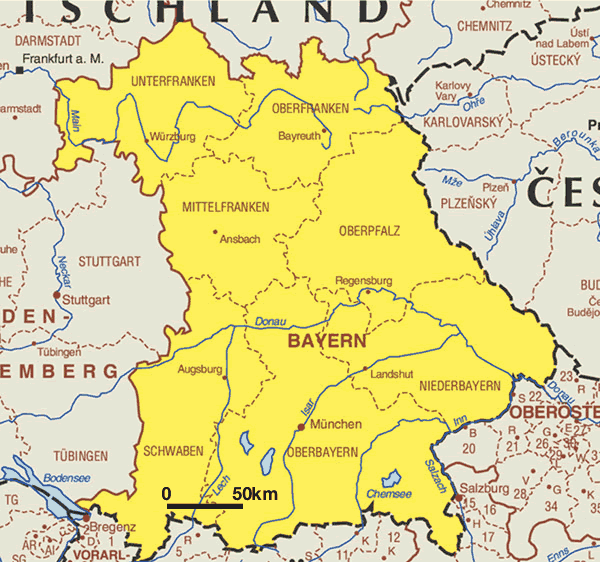 Franz Helber - Talento ilimitado Bayern_Map_Federal_States