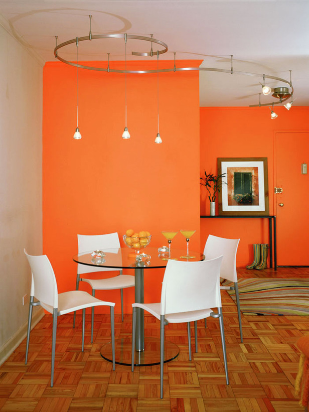 ديكورات برتقالي Modern-dining-room-design-in-orange3
