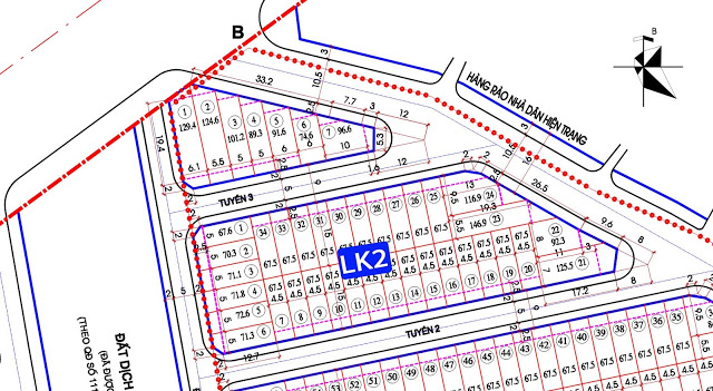 Đất liền kề diện tích 67.5m2 dự án Phố thương mại Ngọc Sơn LK%2B2