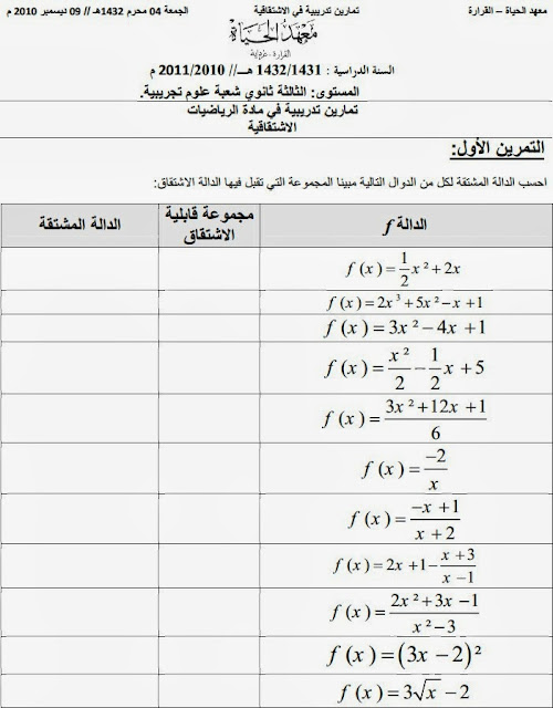 تمارين تدريبية حول درس الاشتقاق منتديات احفاد الرسول   Exoderivee1