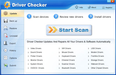 تحميل برنامج Driver Checker 2.7.5 مجانا للبحث عن تعاريف اي جهاز. Interface