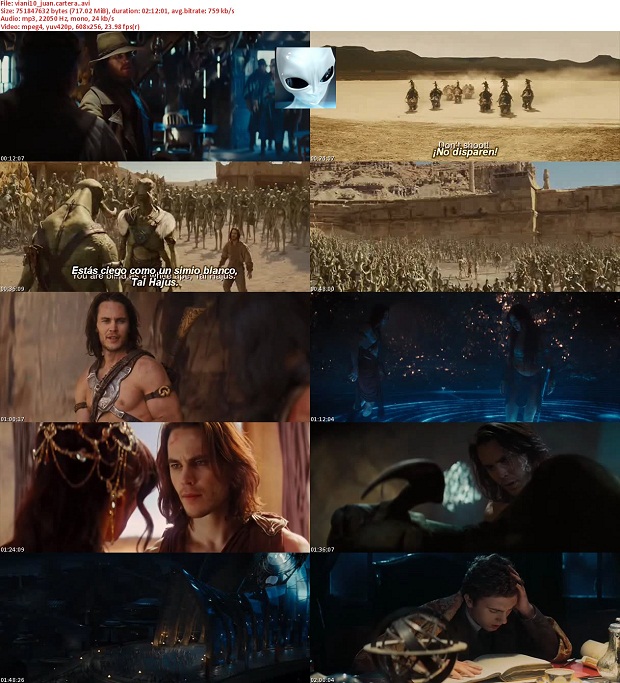 John Carter (2012) [1 Link] [Avi] [Dvdrip][FS-DF]    Viani10_juan.cartera._s