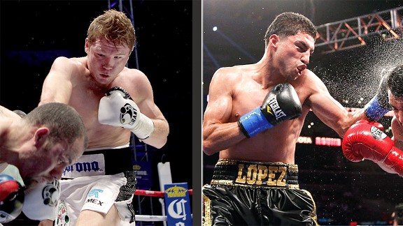 Boxeo: Saúl "Canelo" Álvarez y Josesito López estelarizan el cartel denominado "Reyes del Nocaut", donde el mejor KO será premiado con $100,000 extra. Box_a_alvarezpanel_gb1_576