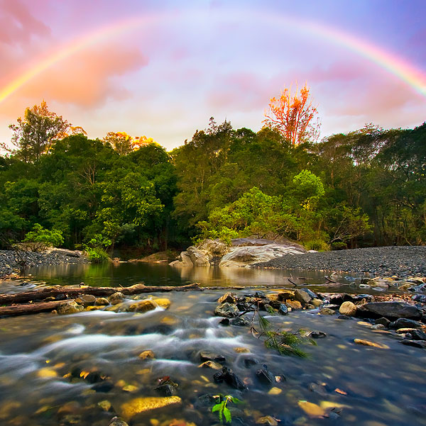 Ảnh Thiên nhiên làm desktop đẹp Gold-Under-The-Rainbow