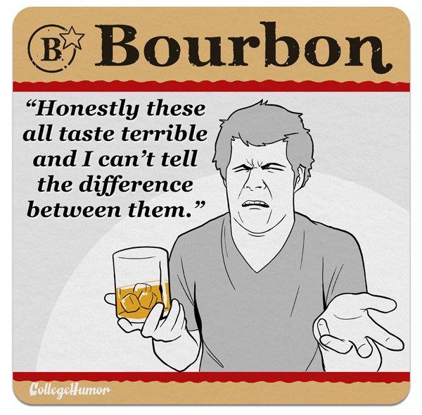 All of you as different drink types Bourbon