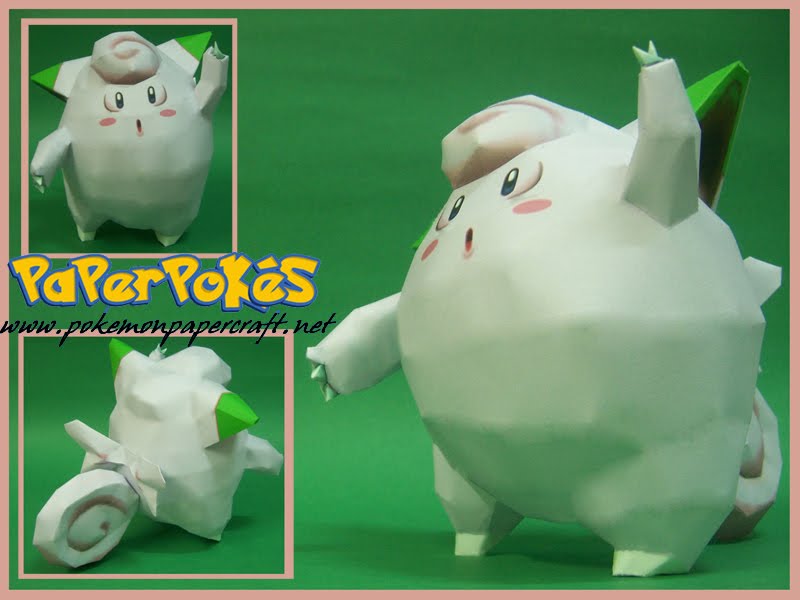 Artesania Pokemon : Muñecos de Papel Clefairy