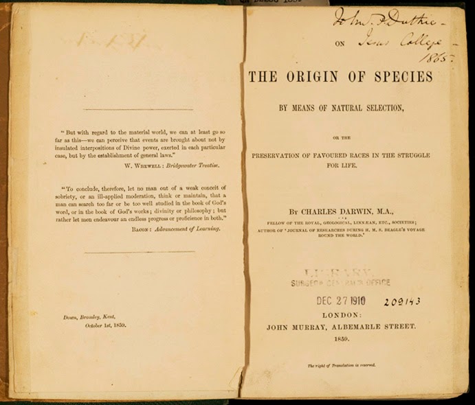 أكثر 10 كتب أثرّت فى تاريخ البشرية DarwinOriginSpecies_1859_tp