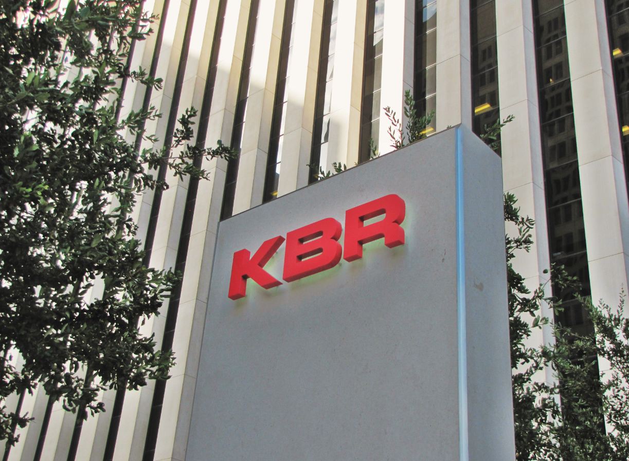 Some of the most Powerful Security Companies in the World KBR-logo-sign-at-corporate-headquarters-in-Downtown-Houston-CBD