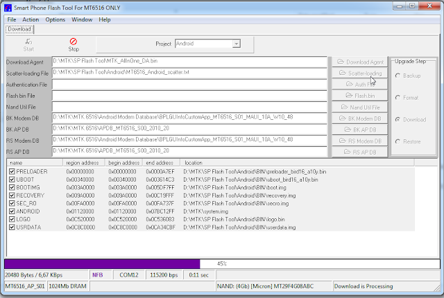 MT6516 flashing tutorial  Snap8