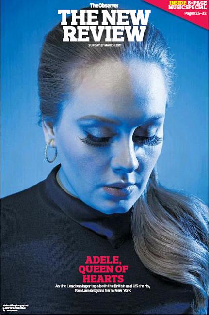 The QUEEN OF HEARTS! Adele-observer-cover-270311