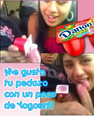 Amateurs Cada ves que se la chupa le pone yogurt de coleccion P_con_Y