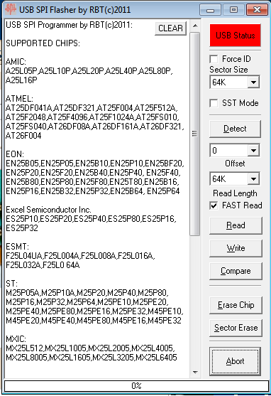 25t80 Programmable flasher USB_SPI