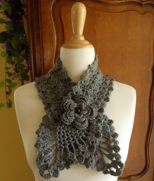 سكارف جميل وأنيق مع الباترون SCARF BEAUTIFULLY WITH PATTERN Ob_0875dc_tour-de-cou-echarpe-grise-4