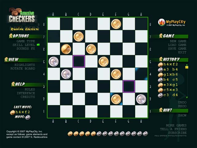 تحميل لعبة الداما Amusive Checkers للكمبيوتر Amusive-checkers_640x480_screenshot_3