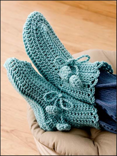 أحذية تريكو مذهلة - Amazing Knitted Footwear  Knitted-footwear-07