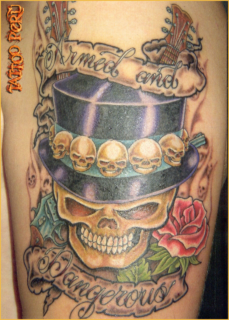 Tipos de Aros para Piercing o Perforaciones. 01_calaveras_y_rosas