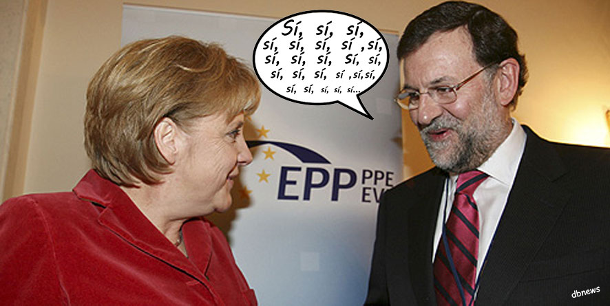 El Gobierno pretende empobrecer a la inmensa mayoría de la sociedad española Dbnews_Rajoy_Merkel