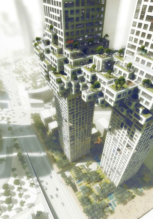 الفن المعماري Cloud-towers-korea-3