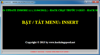 Hack ZingSpeed New Version 2014 HzsUI