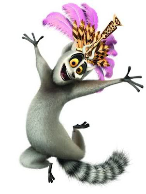 Personaje de Madagascar Rey Julian con un muy simbólico sombrero 245a9af