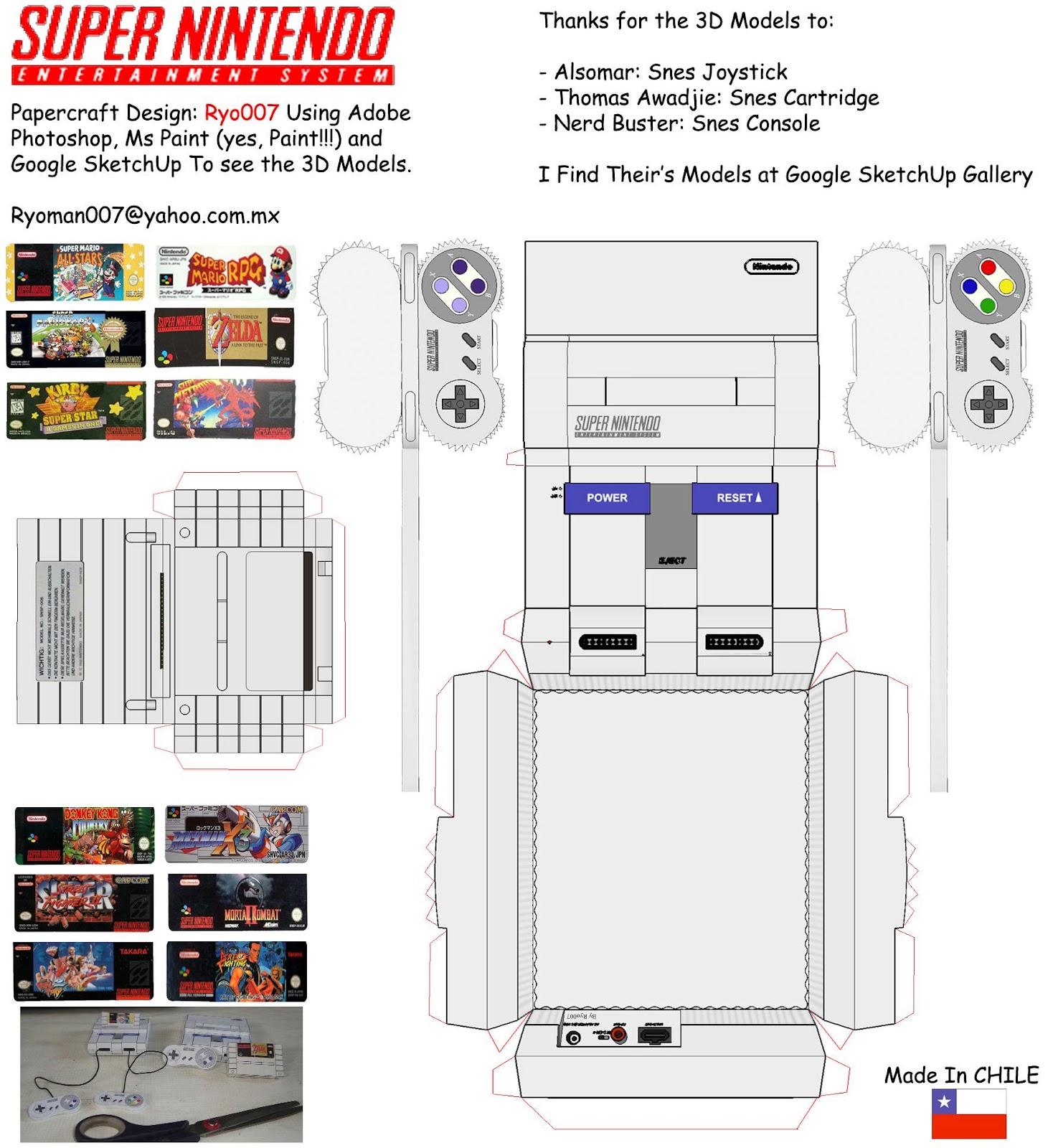 Super Nintendo (SNES) Snes_Papercraft