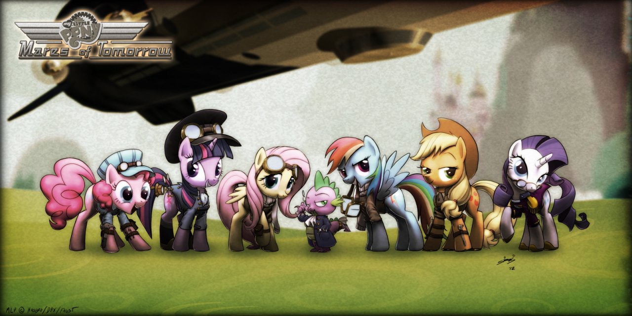 Steam Punk Ponies 1333203931.lionheartcartoon_mane_6_roll_call